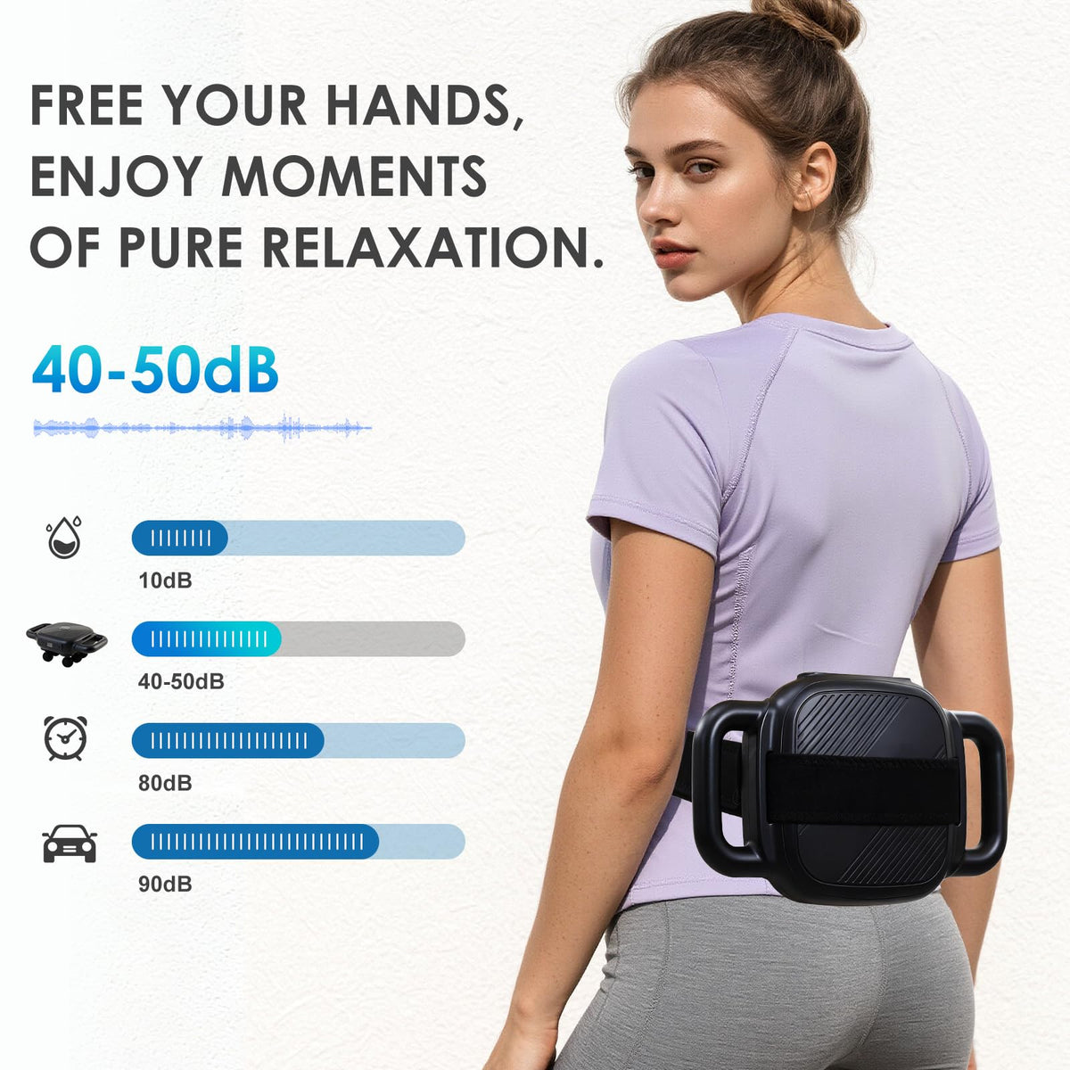 VibraFlex 6-Head Massager Gun — Professional Deep Tissue Relief at Home