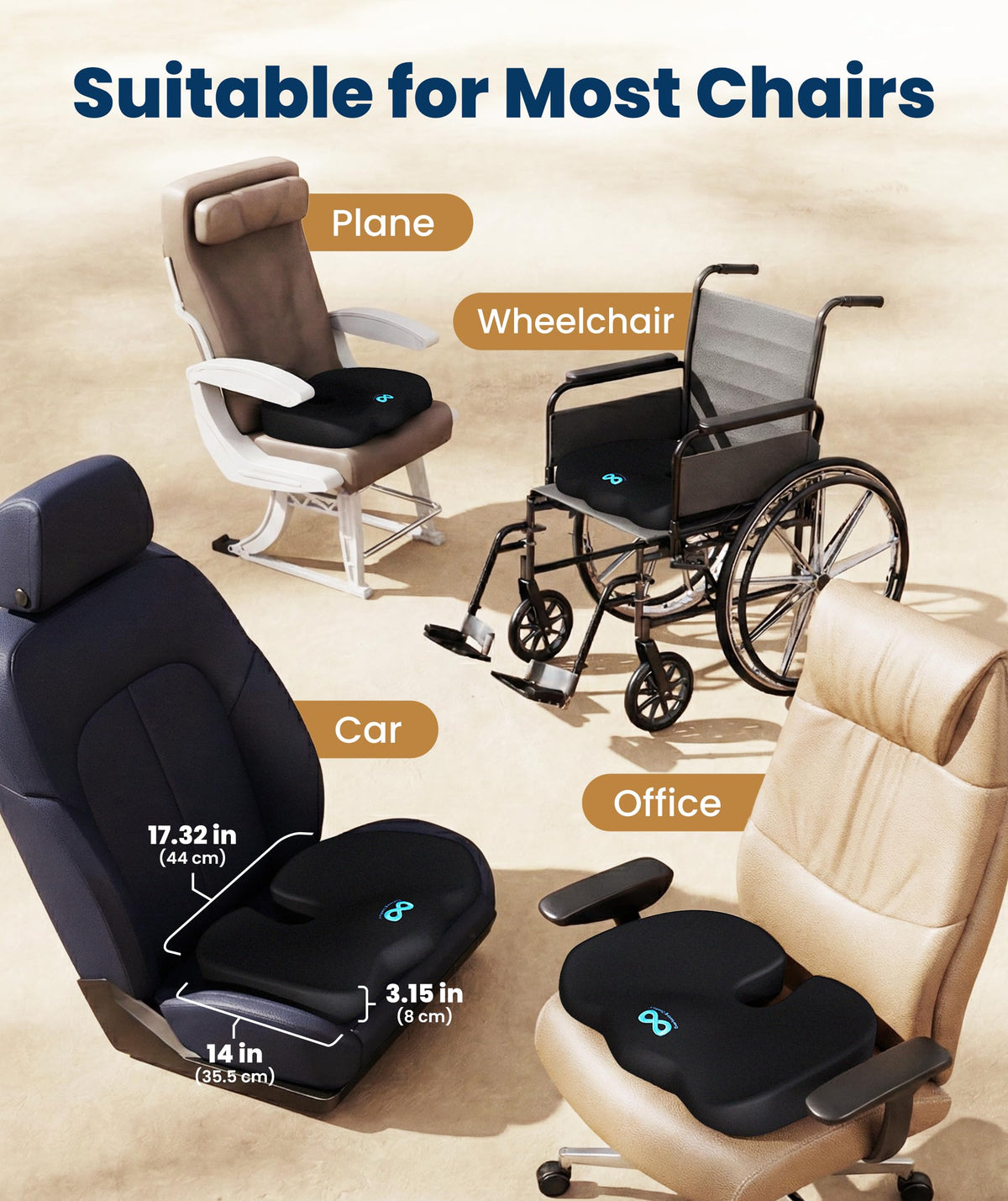 Everlasting Comfort Doctor Recommended Memory Foam Seat
