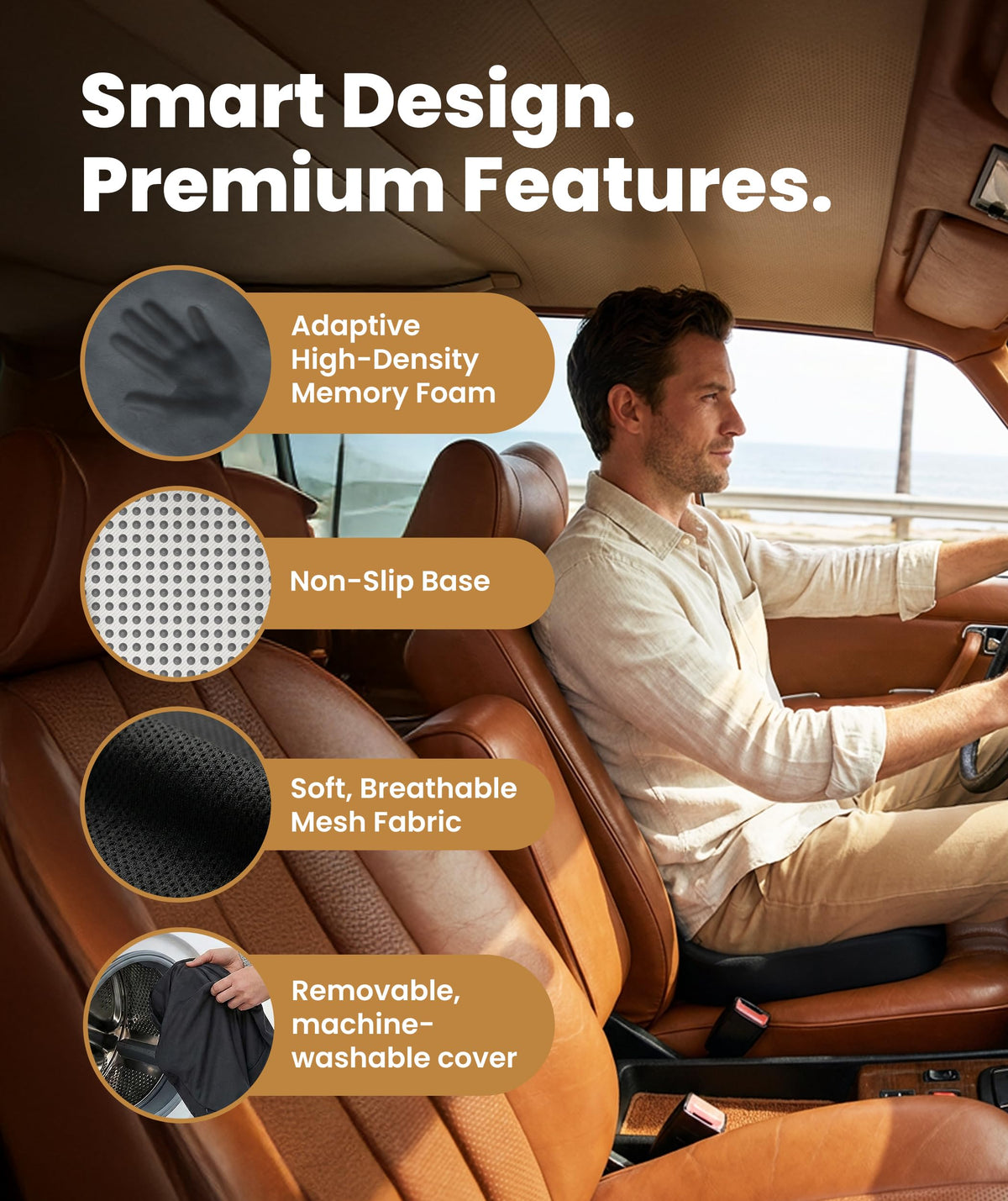 Everlasting Comfort Doctor Recommended Memory Foam Seat